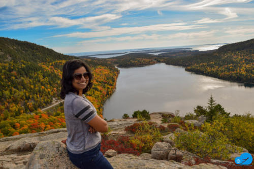 View of Jordan Pond from south bubble loop